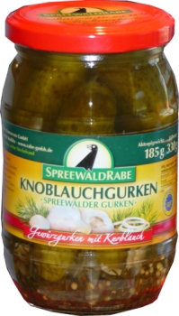 RABE Spreewälder Knoblauchgurken  370 ml.