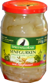 RABE Spreewälder Senfgurken  370 ml.
