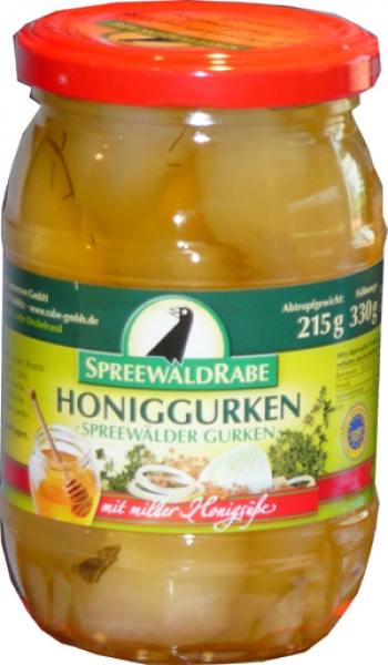 RABE Spreewälder Honiggurken 370 ml.