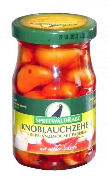 RABE Spreewälder Knoblauchzehen  mit milder Schärfe 212 ml