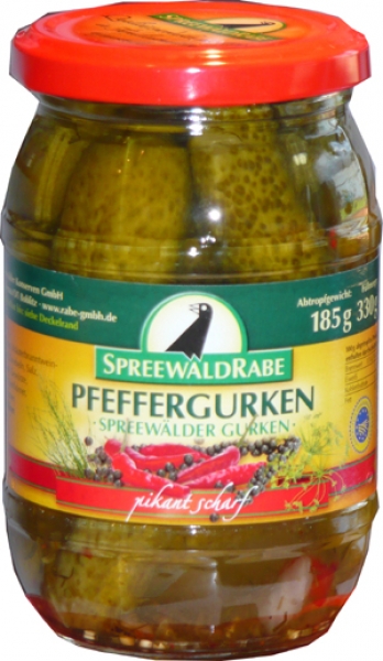 RABE Spreewälder Pfeffergurken  370 ml.