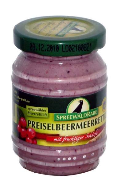 Preiselbeermeerrettich  aus dem Spreewald 105ml