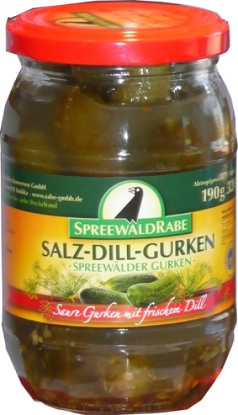 RABE Spreewälder Salz-Dill-Gurken  370 ml.