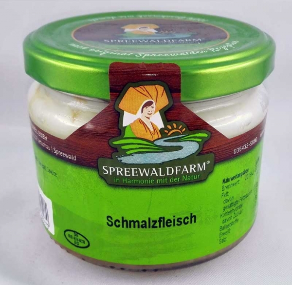 Spreewaldproduckte-Spreewaldkahnfarten - Schmalzfleisch ,Rotwurst,